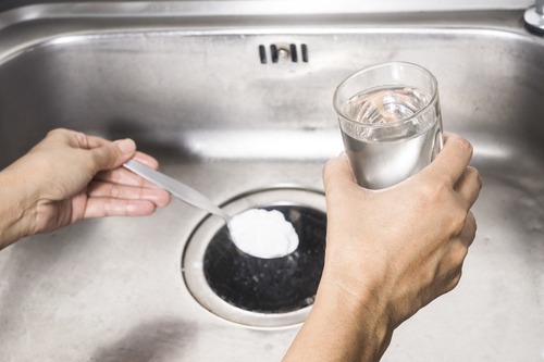 clear clogged kitchen sink drain