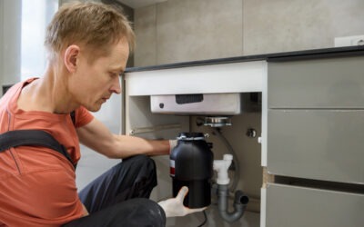 Man Removing A Garbage Disposal