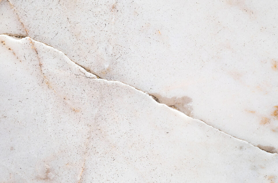 close-up slab leak