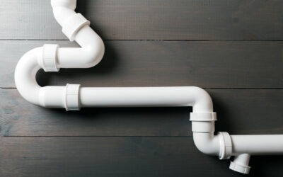 white plastic sewerage water pipes